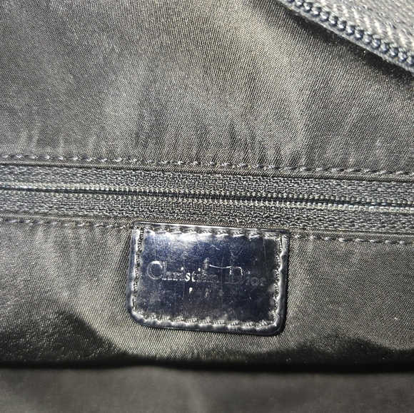 Black Denim Quilted Dior Hand Bag EUC - Picture 8 of 10